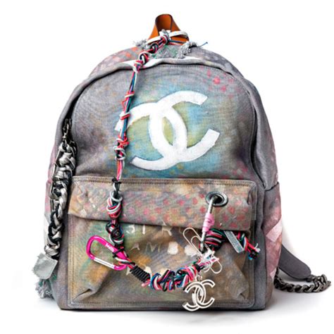 chanel graffiti backpack replica price|chanel backpack gabrielle.